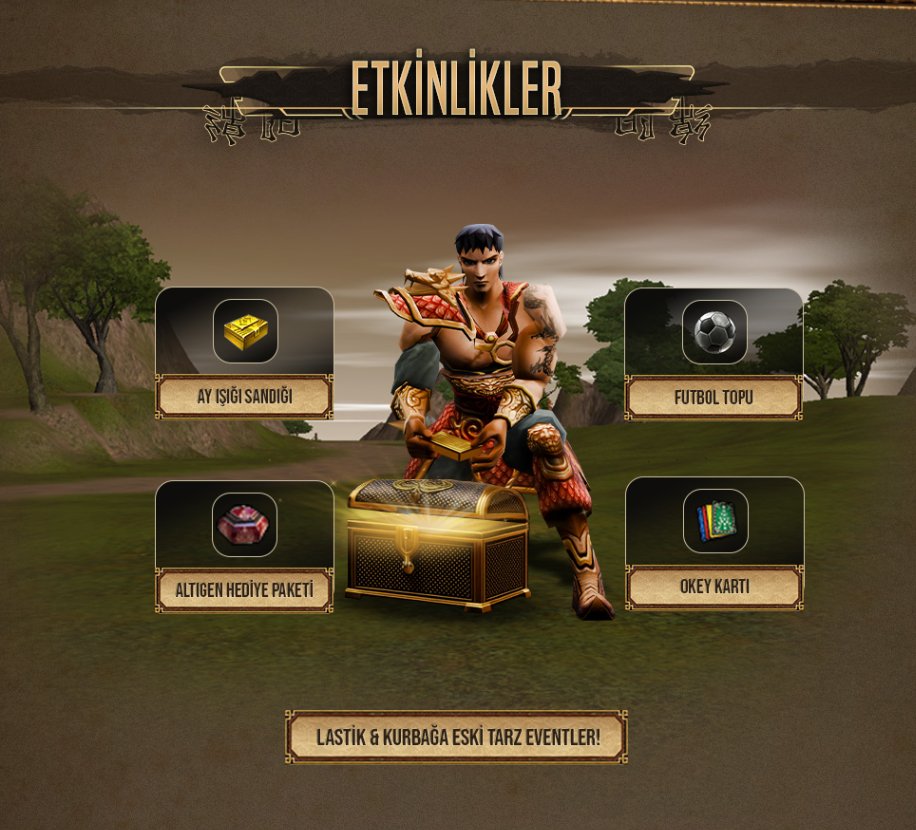 Etkinlikler — Ay Işığı, Futbol, Altıgen, Okey
