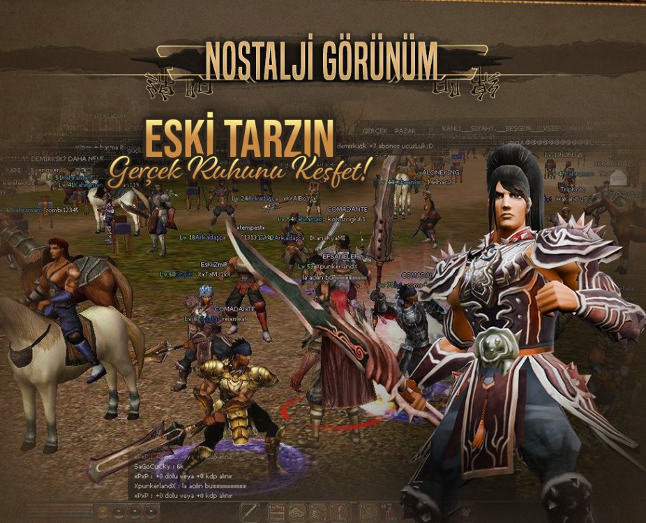 Nostalji Görünüm — Eski tarz gerçek ruh